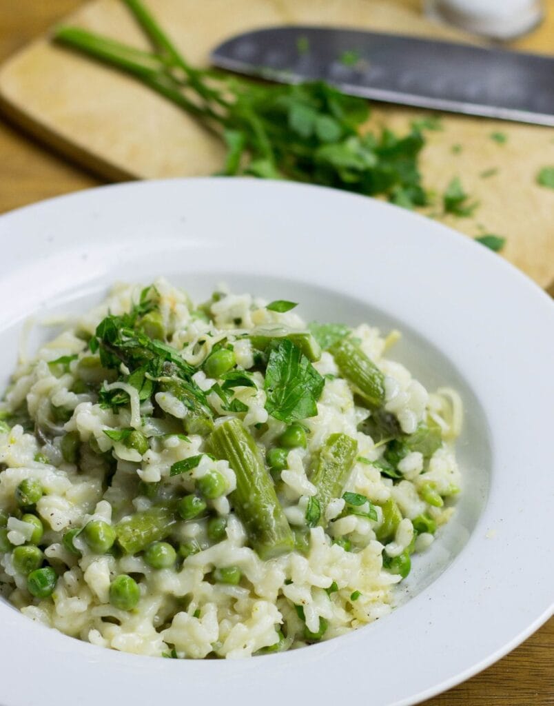 A bowl of risotto with fresh herbs on top | Hurry The Food Up