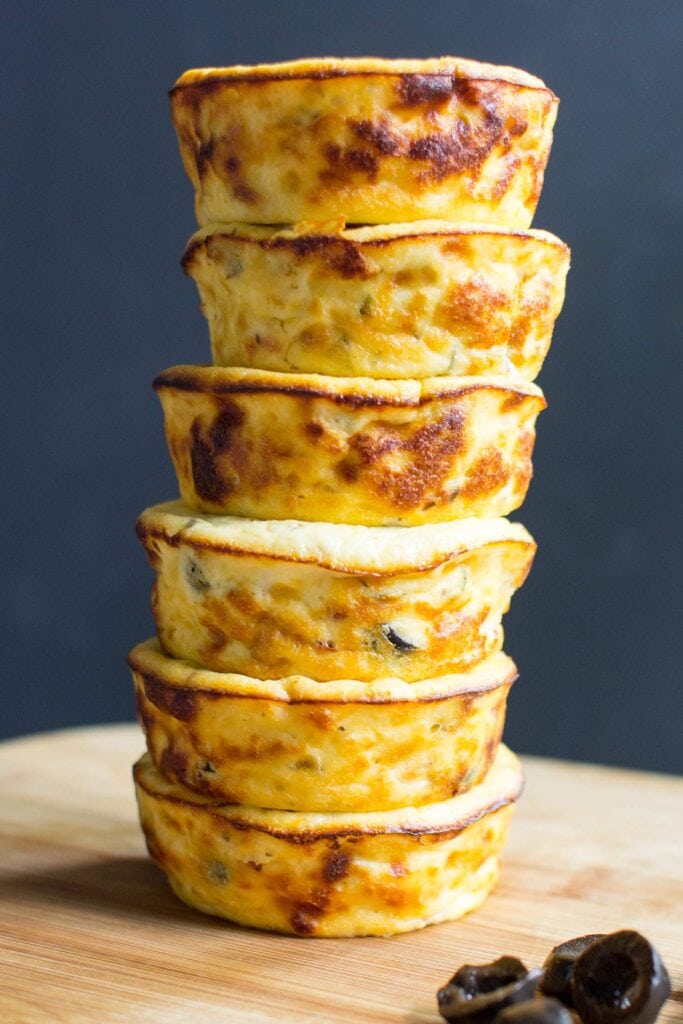 Mediterranean Baked Ricotta Muffins - High Protein Power Bombs - ricotta muffins ready to eat #high protein #egg | hurrythefoodup.com
