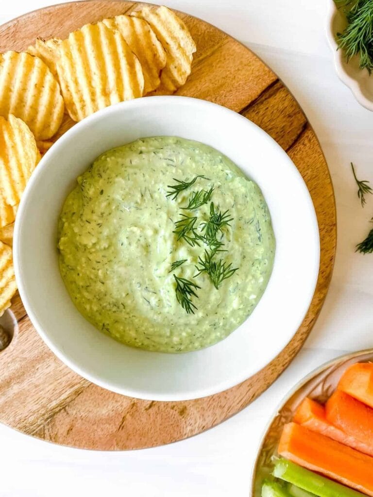 Cottage Cheese Dill Dip - Cottage Cheese Recipes | Hurry The Food Up