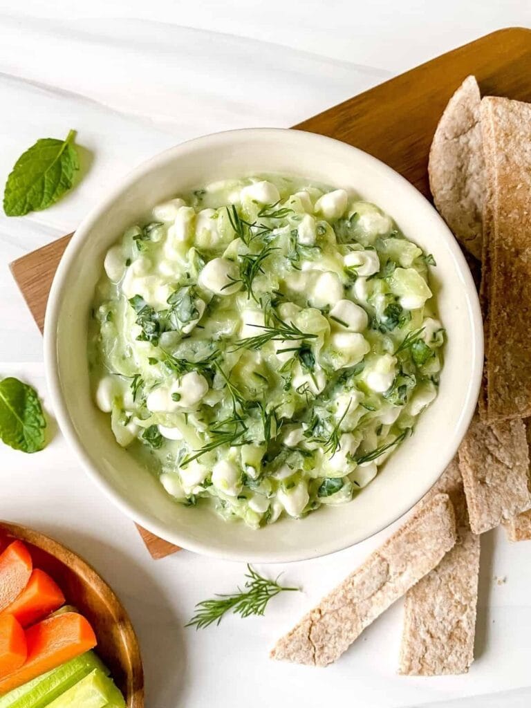 Cottage Cheese Tzatziki - Cottage Cheese Recipes | Hurry The Food Up
